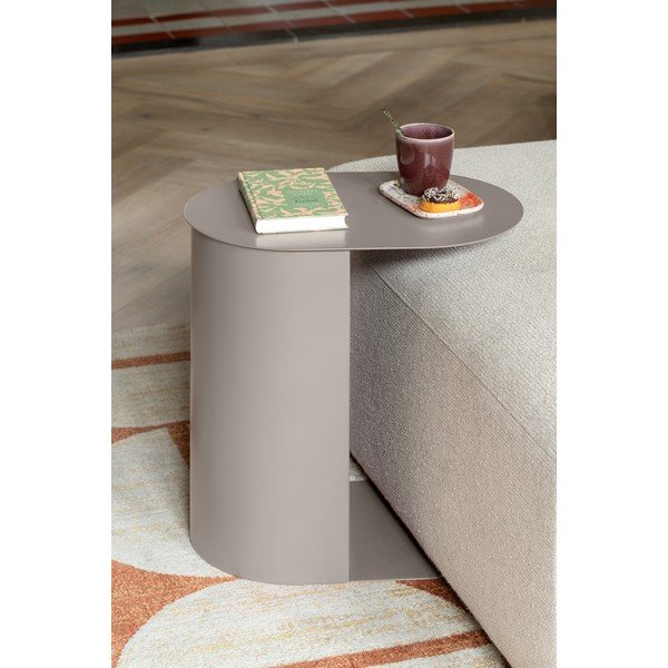 Метални странични масички в комплект 2 бр. 30x45 cm Riqueza Oval – Leitmotiv-image-1