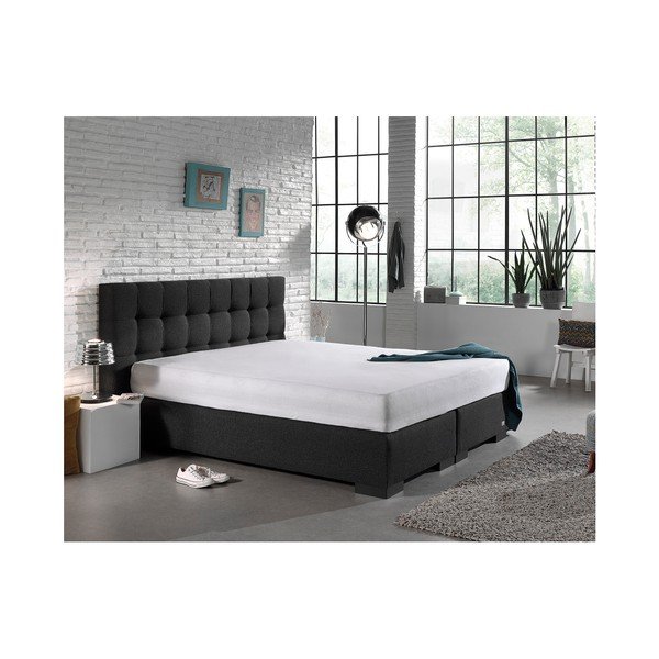 Bílé elastické prostěradlo Sleeptime Molton, 190/200 x 220/230 cm-image-2