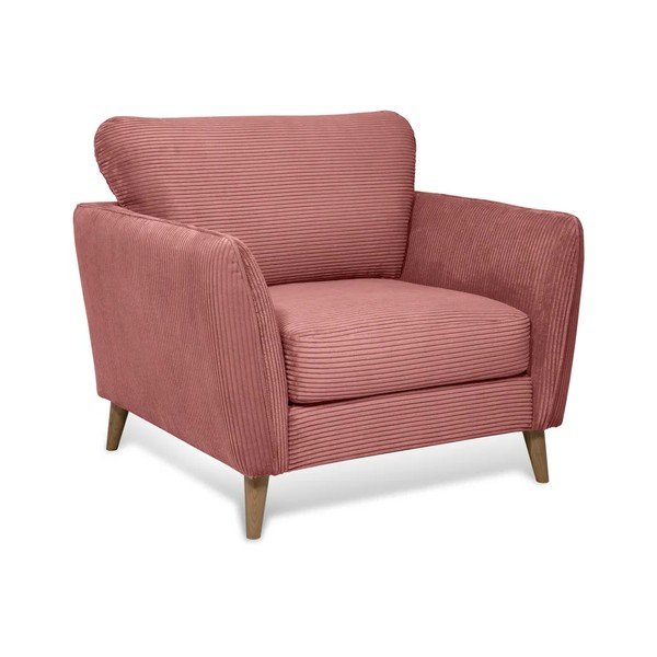 Розово кресло от рипсено кадифе Paris – Scandic