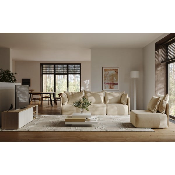 Кремав модул за диван (десен ъгъл) Dune - TemaHome-image-1