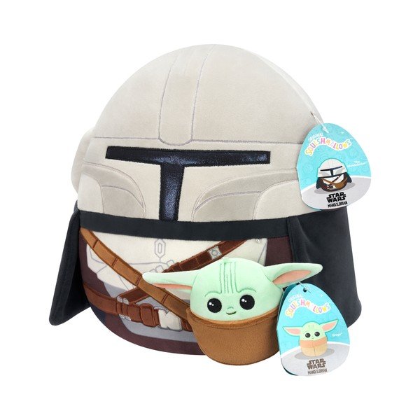 Плюшена играчка Mandalorian & Grogu – SQUISHMALLOWS-image-1