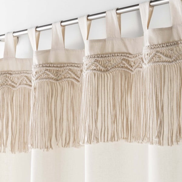 Бежова завеса 140x240 cm Samaya – douceur d'intérieur-image-1