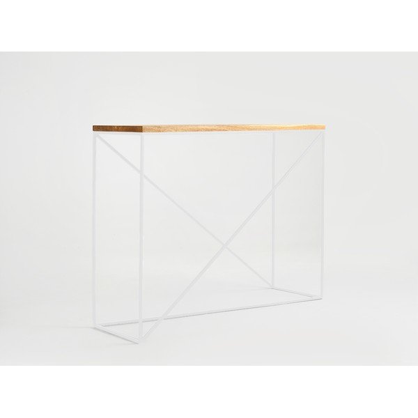 Конзолна маса, изработена от дъбова дървесина Memo - CustomForm-image-1