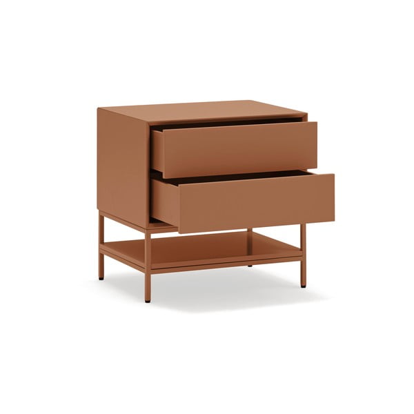 Нощно шкафче в тухлен цвят Platt – Teulat-image-3