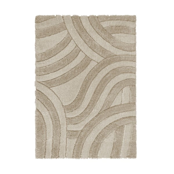 Бежов ръчно изработен килим от рециклирани влакна 160x230 cm Velvet – Flair Rugs