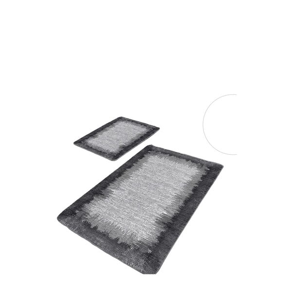 Черно-сиви изтривалки за баня в комплект от 2 бр. 60x100 cm - Mila Home