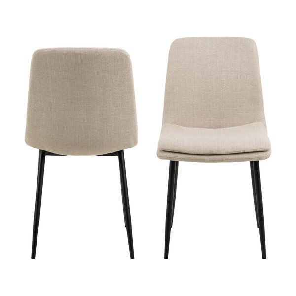 Кремав трапезен стол Becca - Actona-image-3