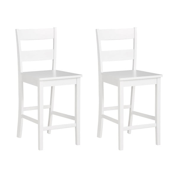 Бял бар стол от масивен бор (височина на седалката 60 cm) Torpedo – Støraa-image-3