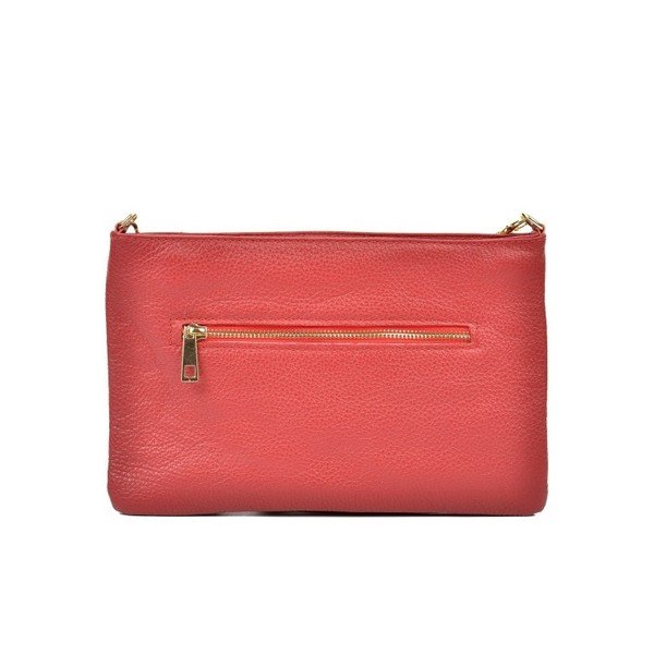 Червена кожена чанта Kate - Anna Luchini-image-3