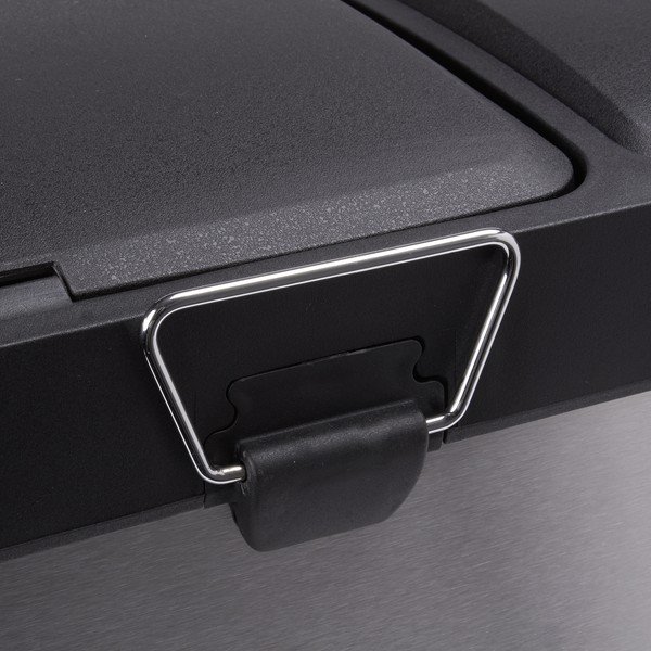 Стоманено кошче за боклук за рециклиране с педал в матово сребрист цвят 18+8 l Tri Selectif – MSV-image-4