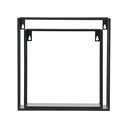 Комплект от 2 черни стенни рафта WOOOD Meert