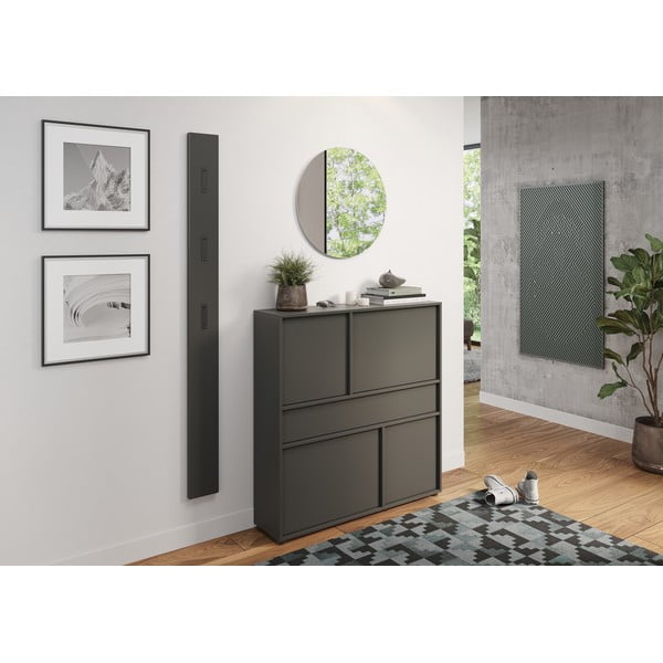 Антрацитно шкафче 105x108x25 cm Ameca 2.0 – Germania-image-1