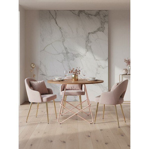 Кръгла трапезна маса от масивен бряст ø 80 cm District – Premier Housewares-image-1