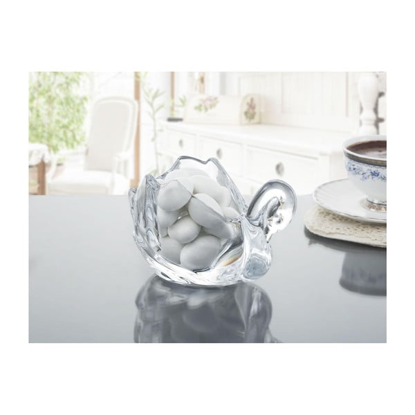Стъклен буркан за бонбони във формата на лебед - Madame Coco