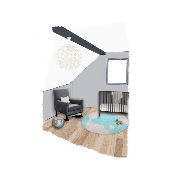 Детски килим Mondito, Ø110 cm - Nattiot-image-2