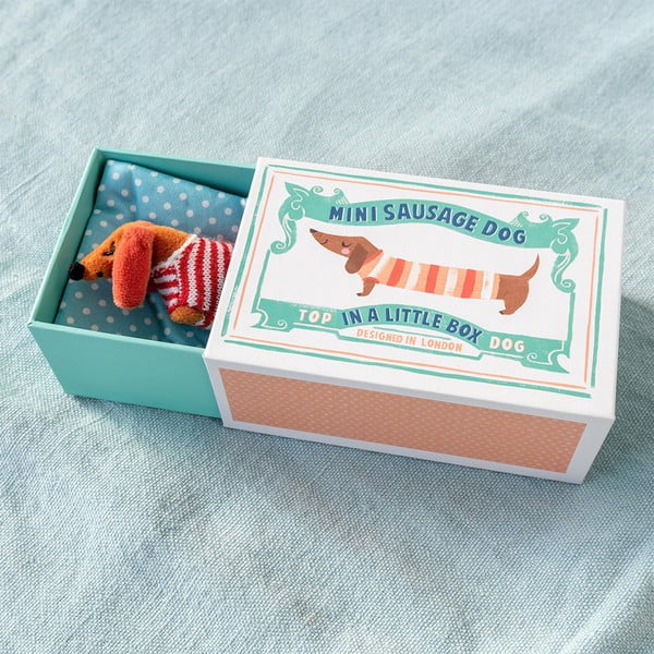 Плюшена играчка Mini Sausage Dog in a Little Box – Rex London-image-1