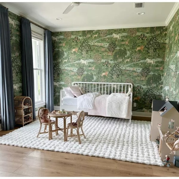 Бял килим подходящ за пране 150x230 cm Bubble White – Mila Home-image-1