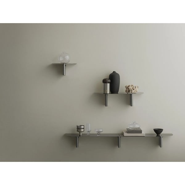 Сив стоманен стенен рафт 60 cm Oru – Blomus-image-1