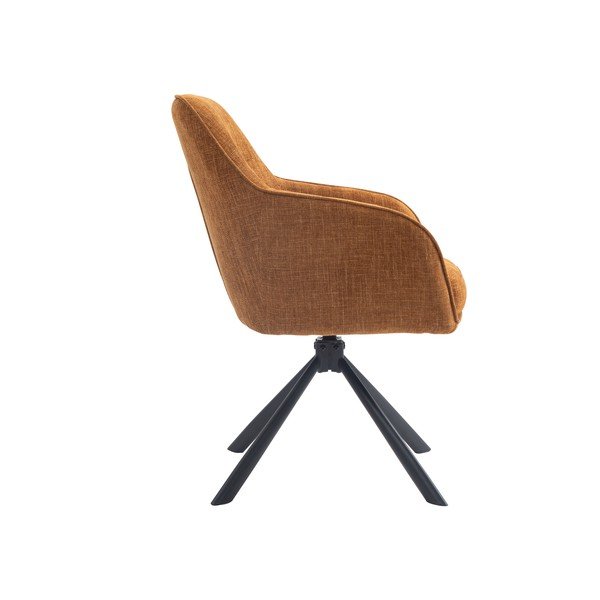 Оранжеви тапицирани трапезни столове в комплект 2 бр. Avola – Unique Furniture-image-3