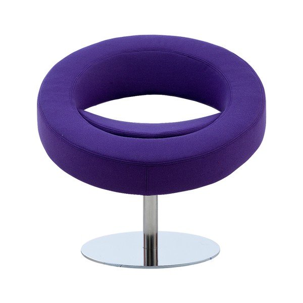 Fialové křeslo Softline Hello
