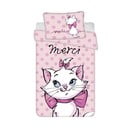 Розово памучно детско спално бельо 100x135 cm Marie Cat "Merci" – Jerry Fabrics