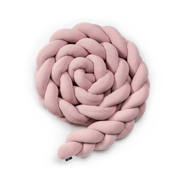 Розов памучен плетен калъф за матрак за детско легло, дължина 220 cm - ESECO