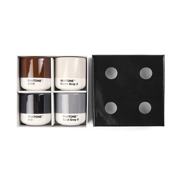Порцеланови чаши в комплект 4 бр. за еспресо 100 ml Macchiato – Pantone-image-1