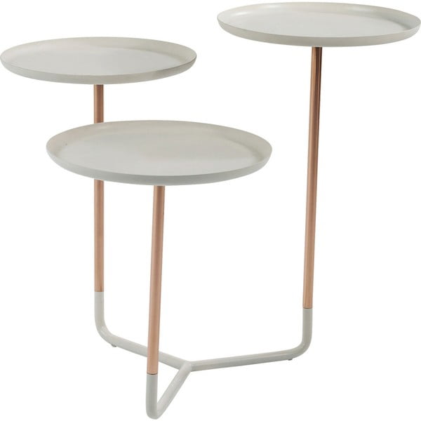 Bílý příruční stolek Kare Design Trio
