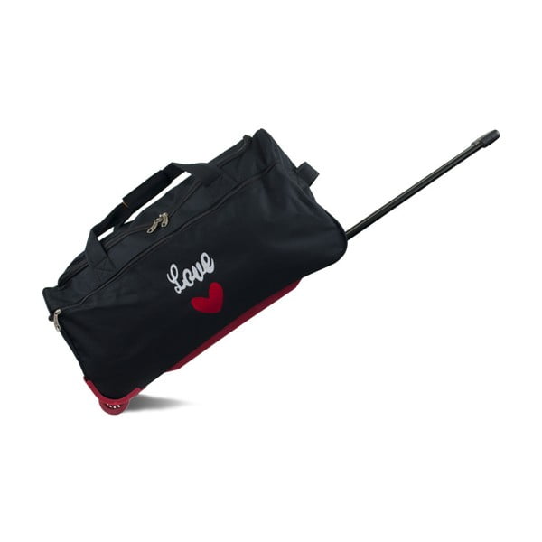 Černá cestovní taška na kolečkách INFINITIF, délka 60 cm
