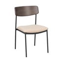 Трапезни столове в кремаво и тъмнокафяво в комплект от 2 бр. Maymont – Rowico