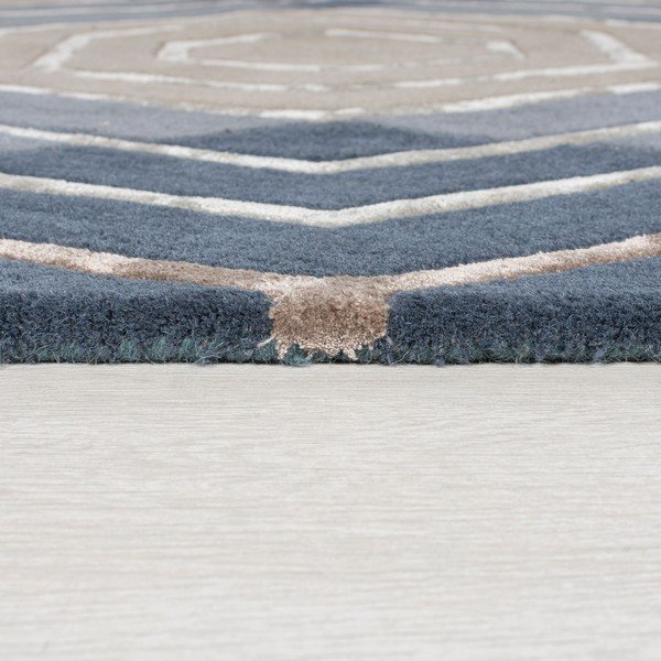 Син вълнен килим , 160 x 230 cm Harlow - Flair Rugs-image-3