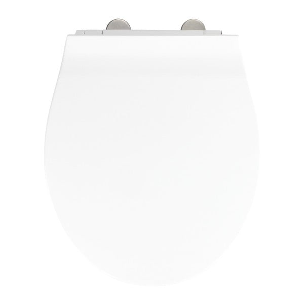 Бяла тоалетна седалка с лесно затваряне Orani, 44 x 38 cm - Wenko