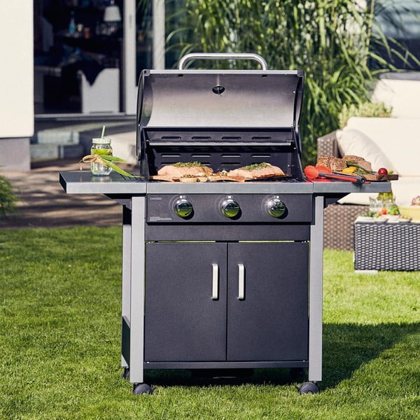 Черна газова скара на открито Chicago 3 Chigaco 3 - ENDERS-image-1