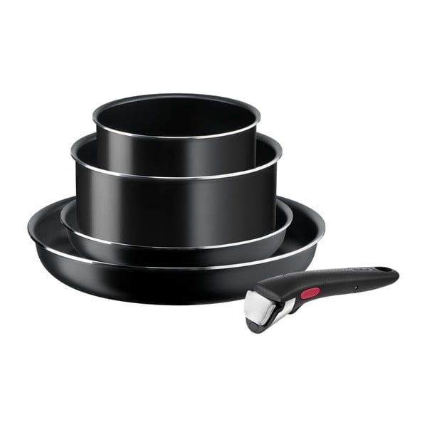 Алуминиев комплект съдове 5 бр. INGENIO EASY COOK & CLEAN BLACK L1549043 – Tefal