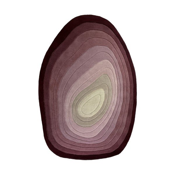 Лилав ръчно изработен вълнен килим 160x230 cm Puddle Ombre  – Flair Rugs