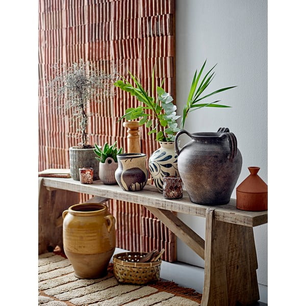 Кремава глинена ваза (височина 24 cm) Heikki – Bloomingville-image-2