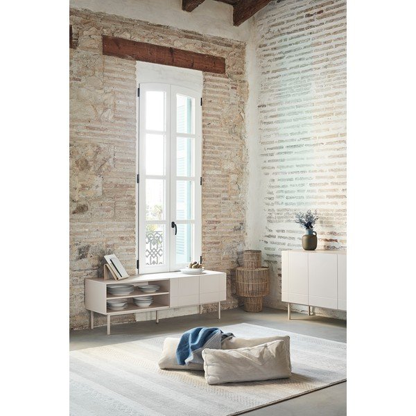 Сив и бял скрин с чекмеджета Linea - Teulat-image-4