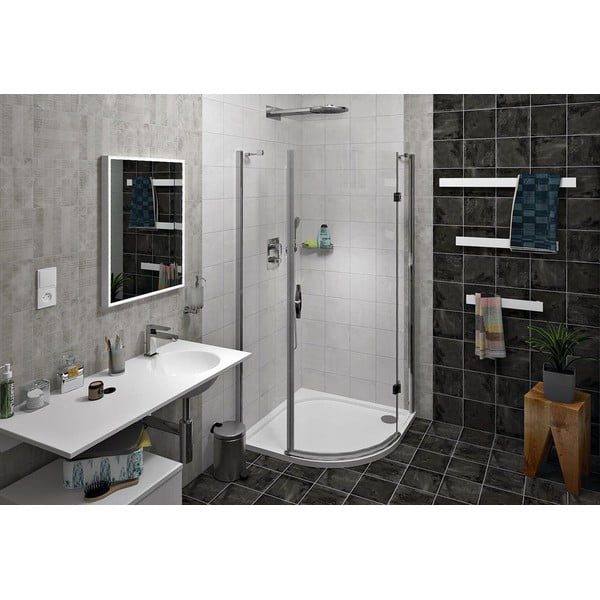 Бяла стенна поставка за кърпи Patron – Sapho-image-2