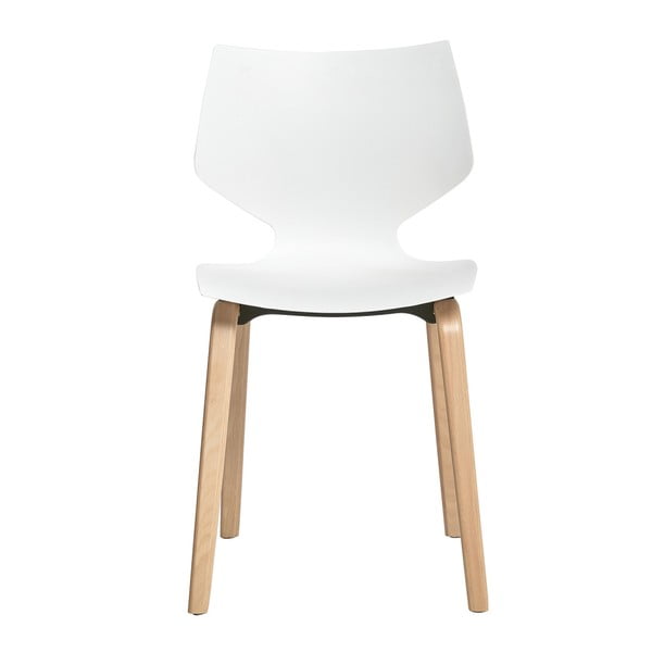 Комплект от 4 бели трапезни стола Tula - Marckeric