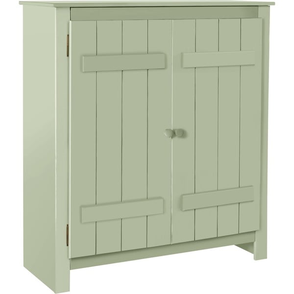 Светлозелено шкафче от масивен бор 100x110 cm Bertram – Støraa-image-2