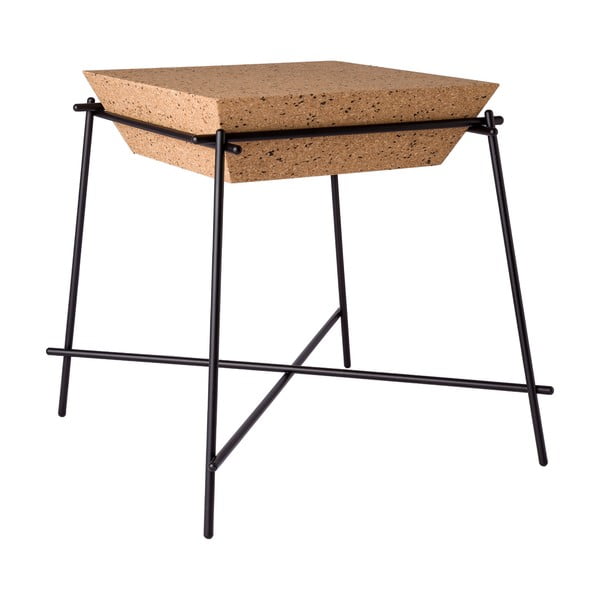 Černý odkládací stolek  Petite Friture Basil Trapeze