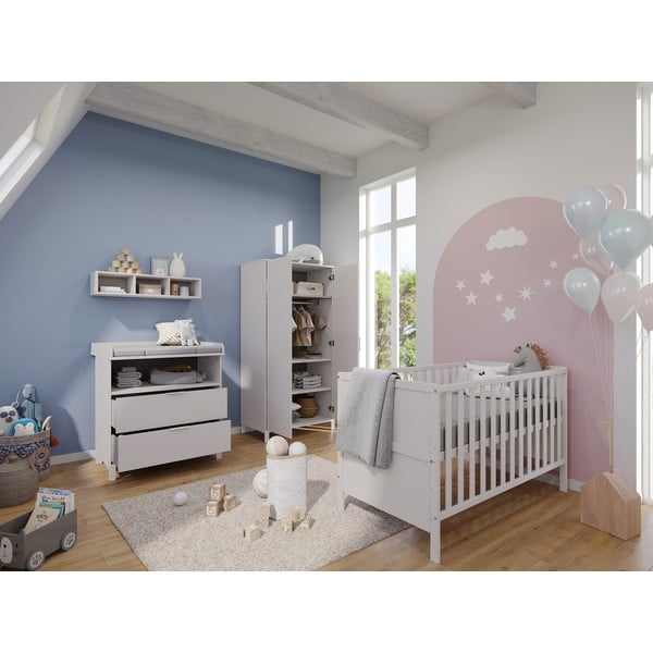 Кремав детски гардероб 89x180x54 cm Alkmaar – Germania-image-4