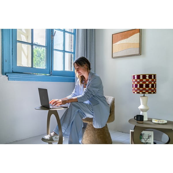 Бежова метална масичка за кафе 55x66 cm Tonda – Spinder Design-image-3