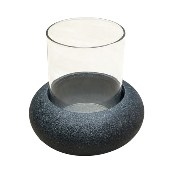 Стъклено-бетонен свещник за чаена свещ Jango – Paju Design