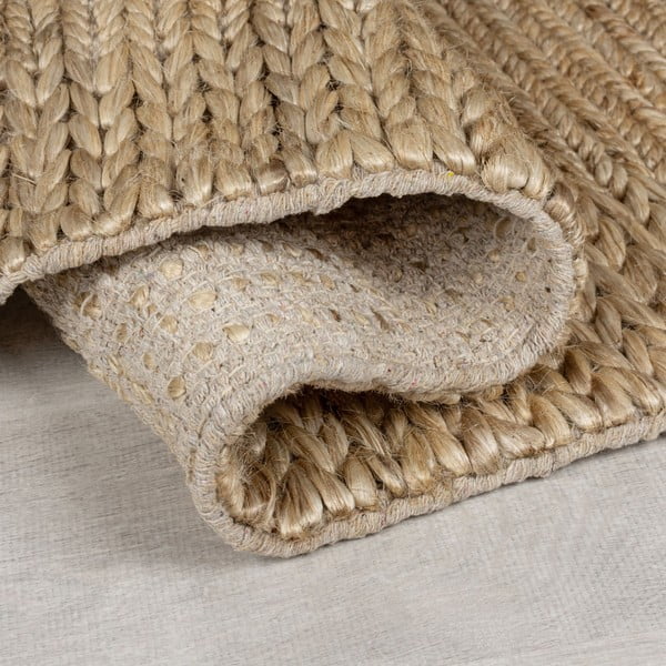 Ръчно изработен килим от кенаф в естествен цвят 120x170 cm Drew Border – Flair Rugs-image-2