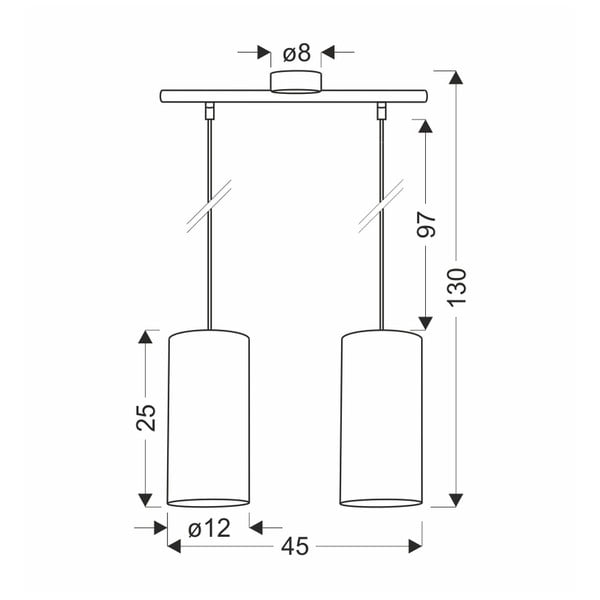 Висяща лампа в естествен цвят ø 12 cm Aragona - Candellux Lighting-image-2