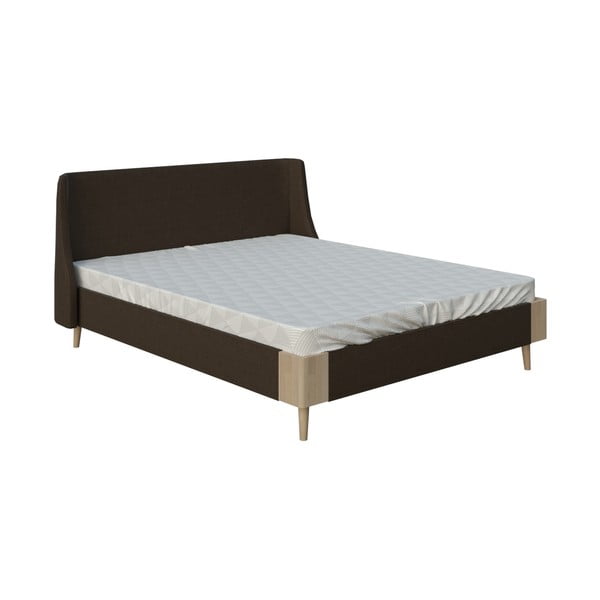 Кафяво двойно легло , 180 x 200 cm Lagom Side Soft - ProSpánek