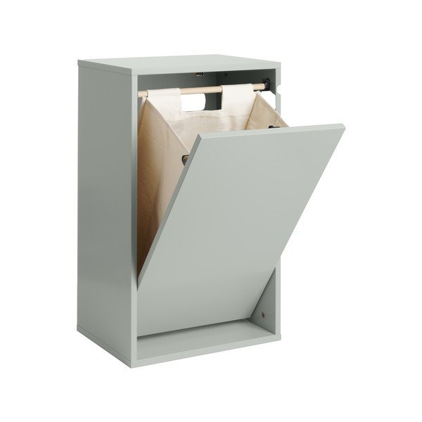 Сиво-син стенен кош за пране Laundry Box – ReCollector