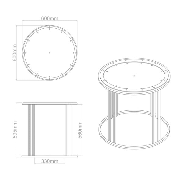 Odkládací stolek Clock Face-image-2