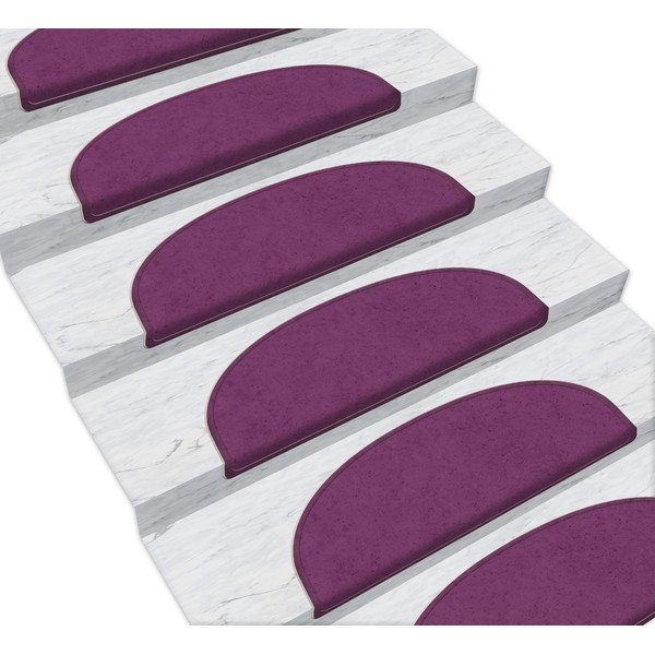 Лилави стъпала за стълби в комплект от 16 части 65x20 cm Dots - Vitaus-image-1